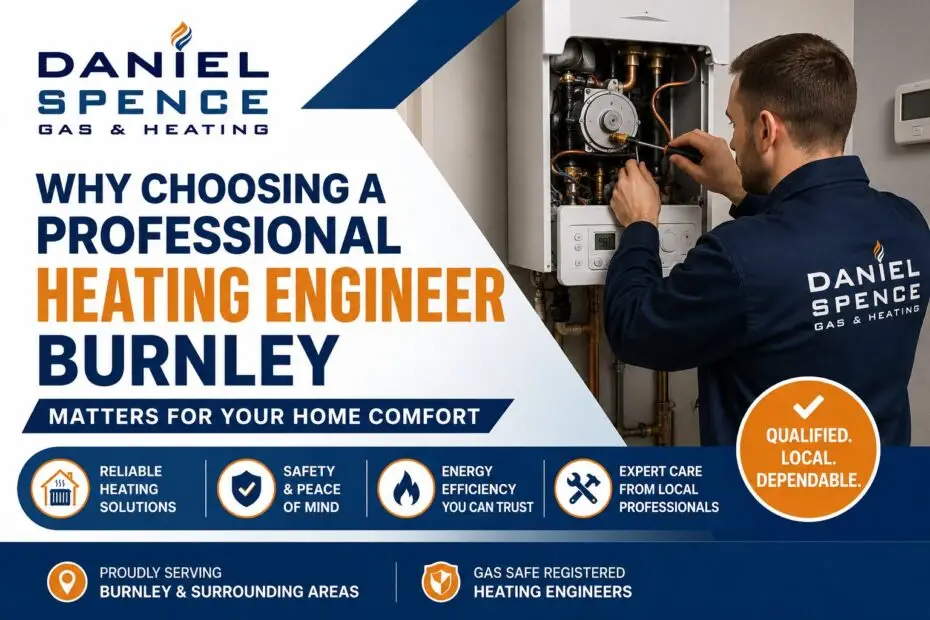 Heating Engineer Burnley carrying out a professional boiler inspection and heating system maintenance for improved home comfort.